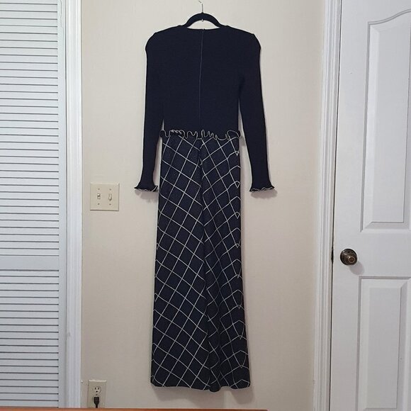 Vintage Francesca for Damon Blended Wool Ruffld Cuff Dress - Picture 12 of 12